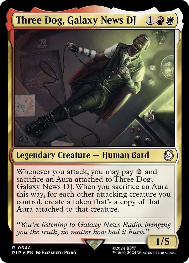 Three Dog, Galaxy News DJ (Surge Foil) [Fallout] | GnG Games