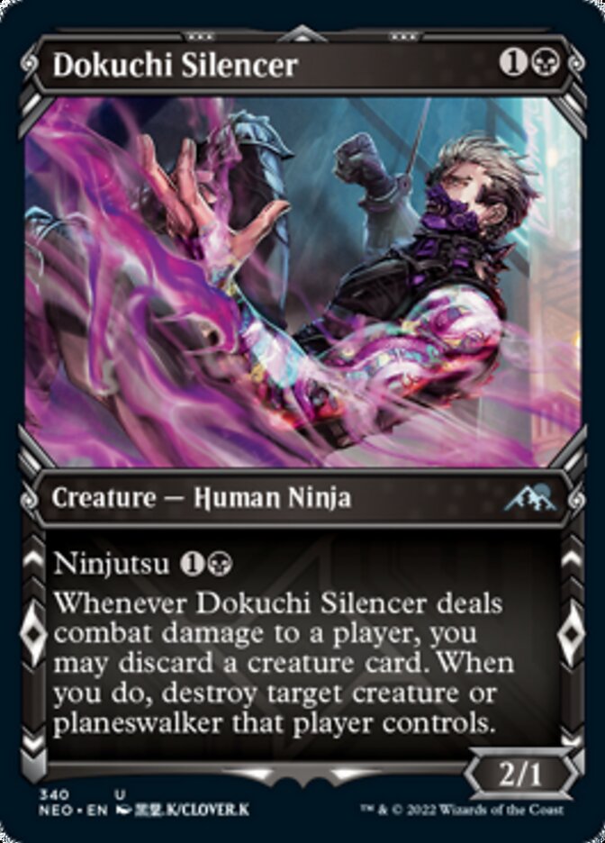 Dokuchi Silencer (Showcase Ninja) [Kamigawa: Neon Dynasty] | GnG Games