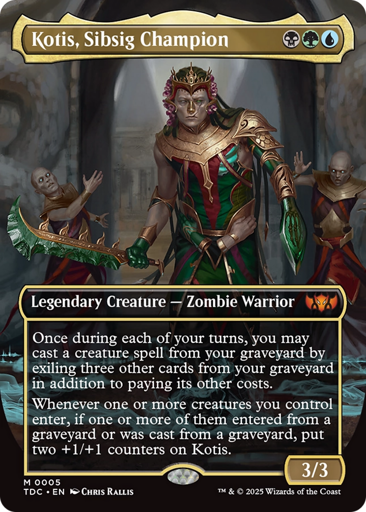 Kotis, Sibsig Champion (Borderless) [Tarkir: Dragonstorm Commander] | GnG Games
