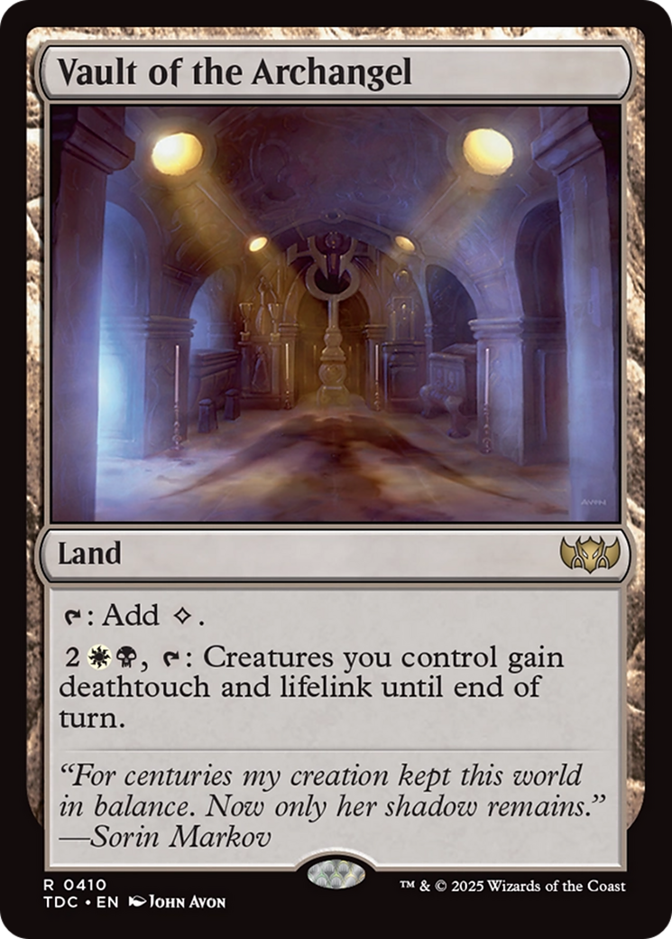 Vault of the Archangel [Tarkir: Dragonstorm Commander] | GnG Games