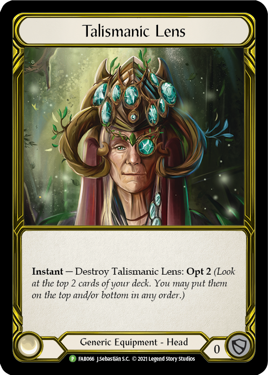 Talismanic Lens (Golden) [FAB066] (Promo)  Cold Foil | GnG Games