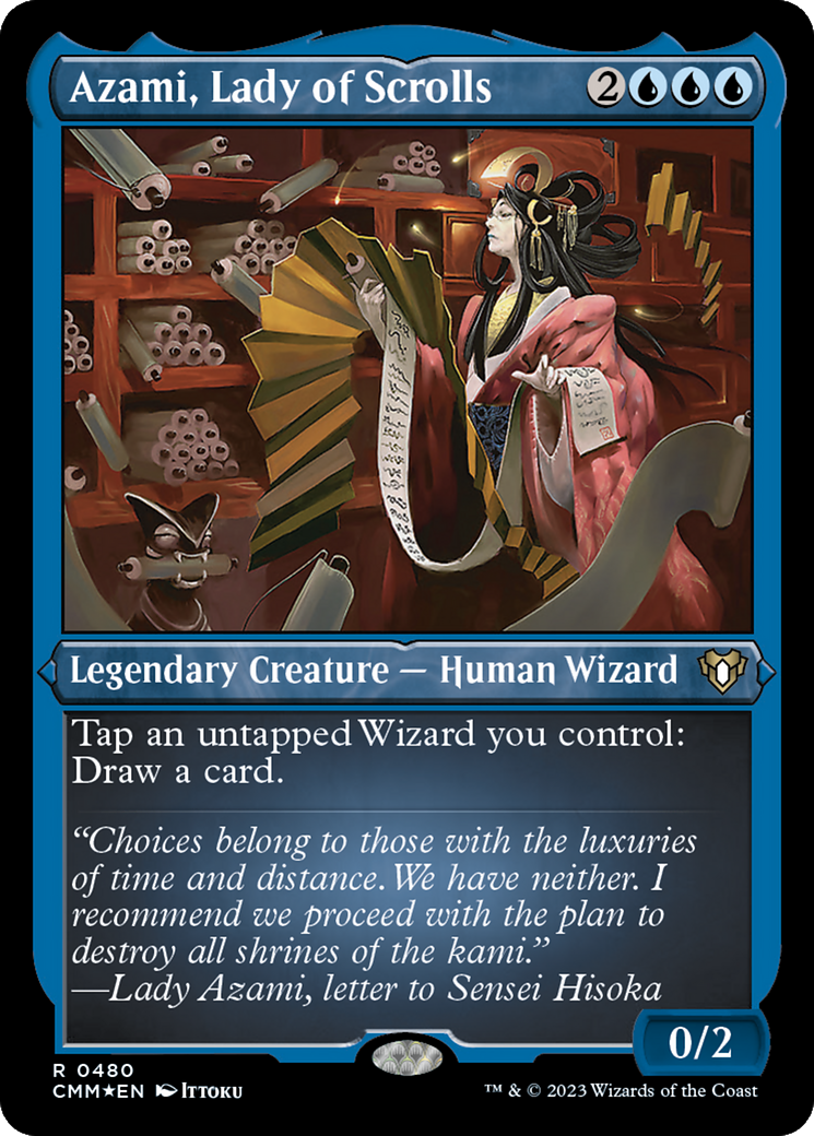 Azami, Lady of Scrolls (Foil Etched) [Commander Masters] | GnG Games