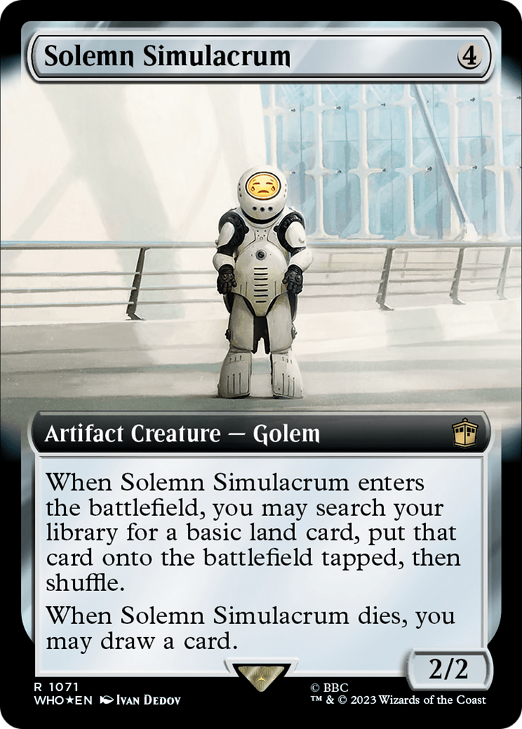 Solemn Simulacrum (Extended Art) (Surge Foil) [Doctor Who] | GnG Games