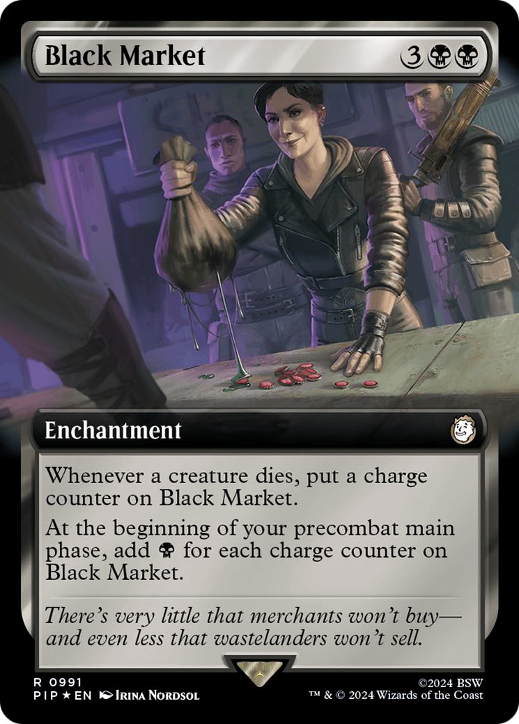 Black Market (Extended Art) (Surge Foil) [Fallout] | GnG Games