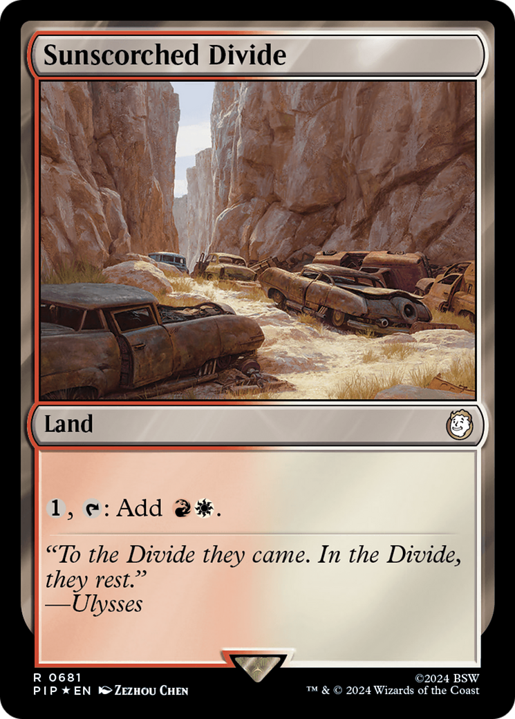 Sunscorched Divide (Surge Foil) [Fallout] | GnG Games