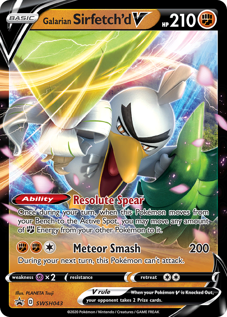 Galarian Sirfetch'd V (SWSH043) [Sword & Shield: Black Star Promos] | GnG Games