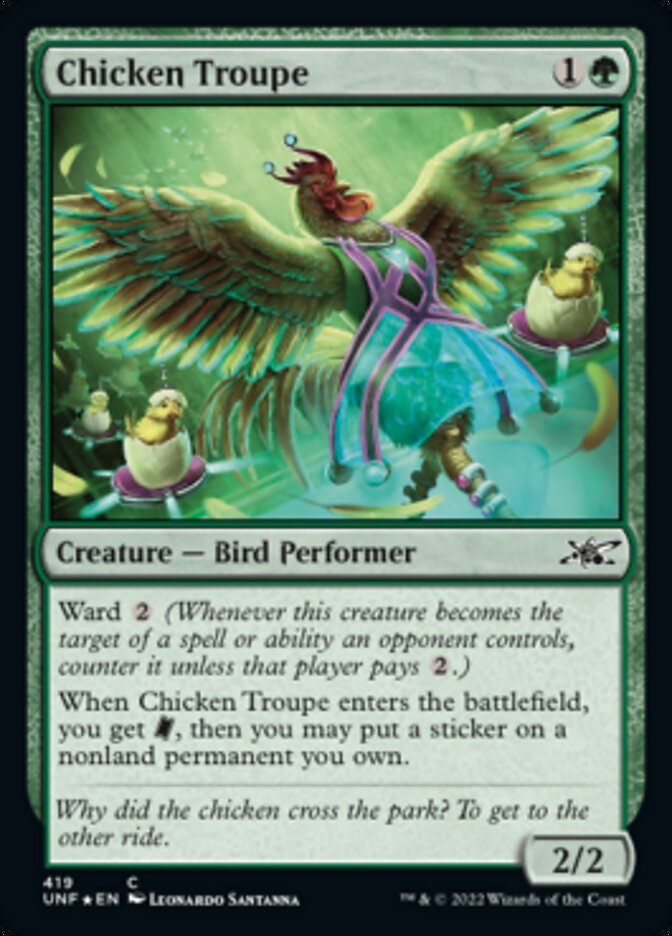 Chicken Troupe (Galaxy Foil) [Unfinity] | GnG Games