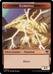 Thopter // Elemental (0025) Double-Sided Token [Commander Masters Tokens] | GnG Games