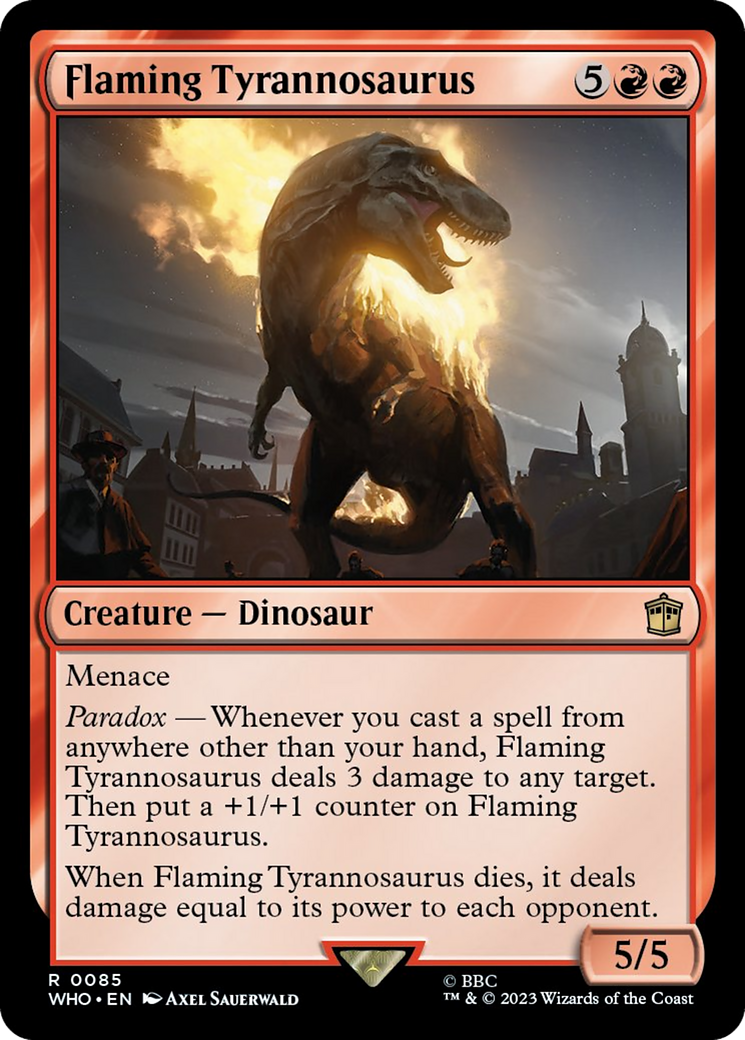 Flaming Tyrannosaurus [Doctor Who] | GnG Games