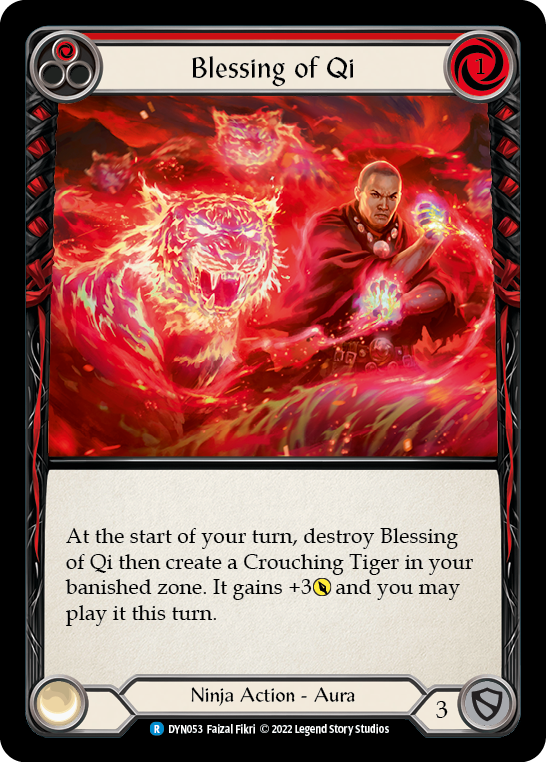 Blessing of Qi (Red) [DYN053] (Dynasty)  Rainbow Foil | GnG Games