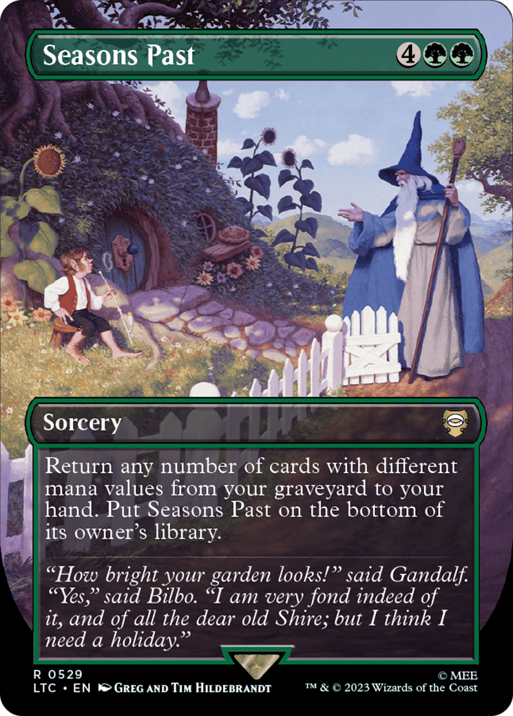 Seasons Past (Borderless) [The Lord of the Rings: Tales of Middle-Earth Commander] | GnG Games