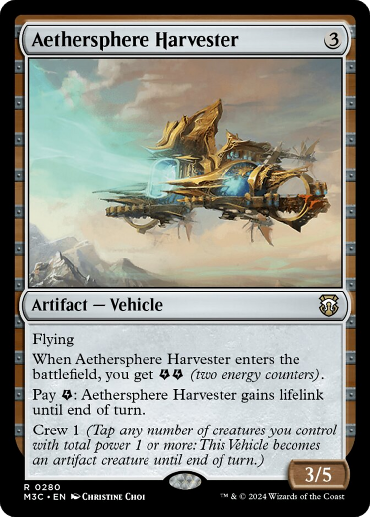 Aethersphere Harvester (Ripple Foil) [Modern Horizons 3 Commander] | GnG Games