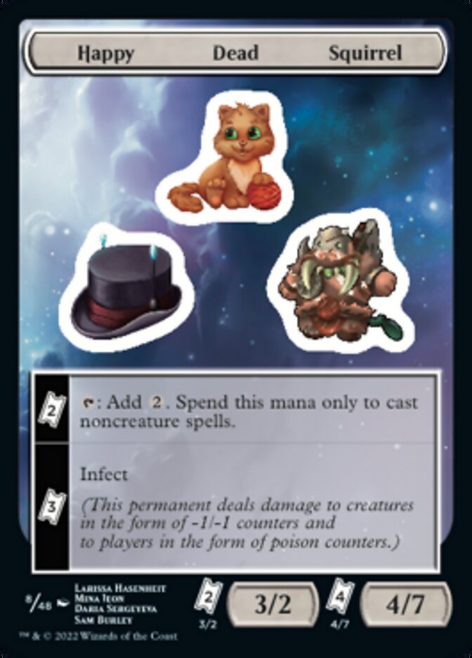 Happy Dead Squirrel [Unfinity Stickers] | GnG Games