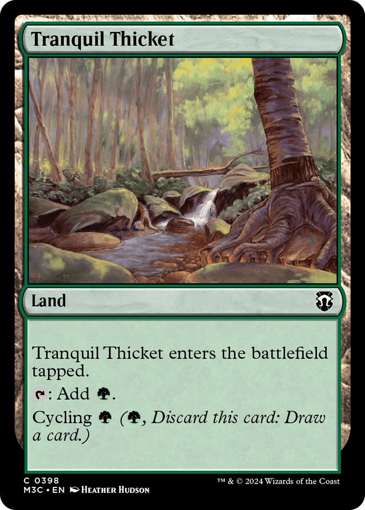 Tranquil Thicket (Ripple Foil) [Modern Horizons 3 Commander] | GnG Games