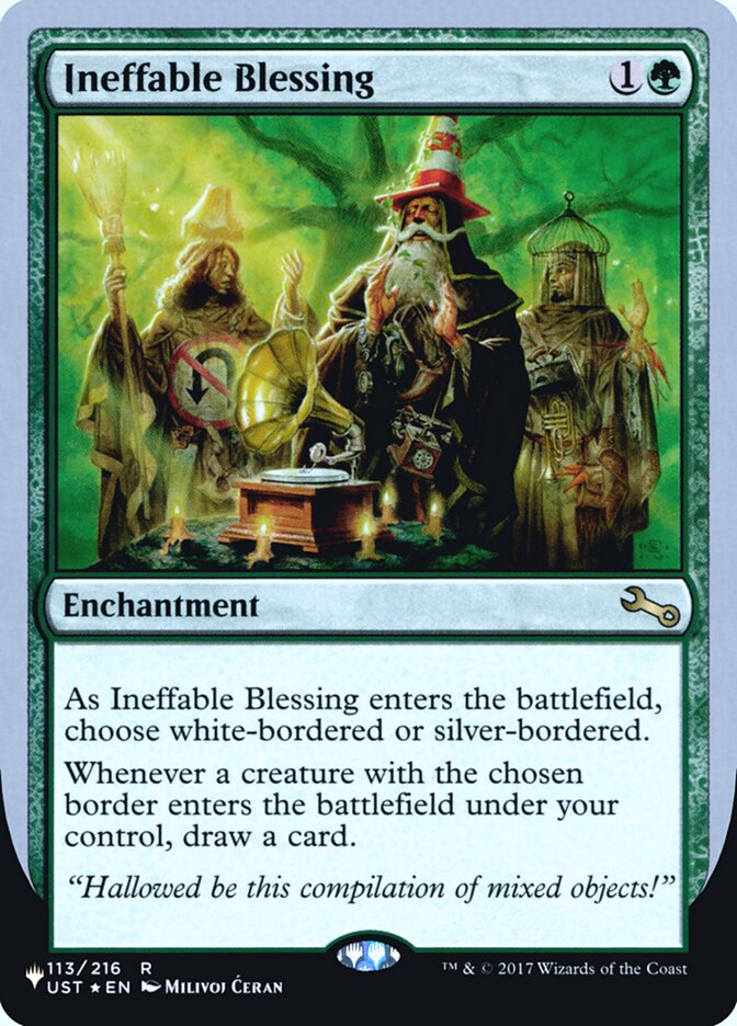 Ineffable Blessing (Bordered) (Unfinity Foil Edition) [The List] | GnG Games