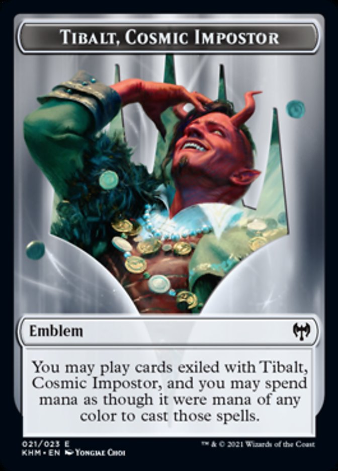 Tibalt, Cosmic Impostor Emblem [Kaldheim Tokens] | GnG Games