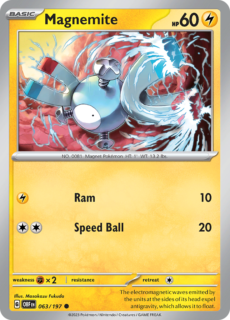 Magnemite (063/197) [Scarlet & Violet: Obsidian Flames] | GnG Games