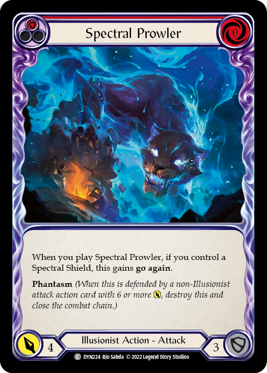 Spectral Prowler (Red) [DYN224] (Dynasty)  Rainbow Foil | GnG Games