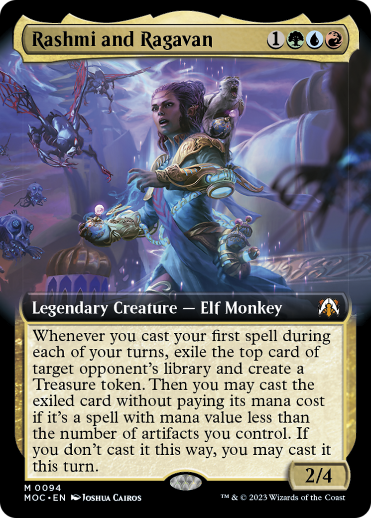 Rashmi and Ragavan (Extended Art) [March of the Machine Commander] | GnG Games