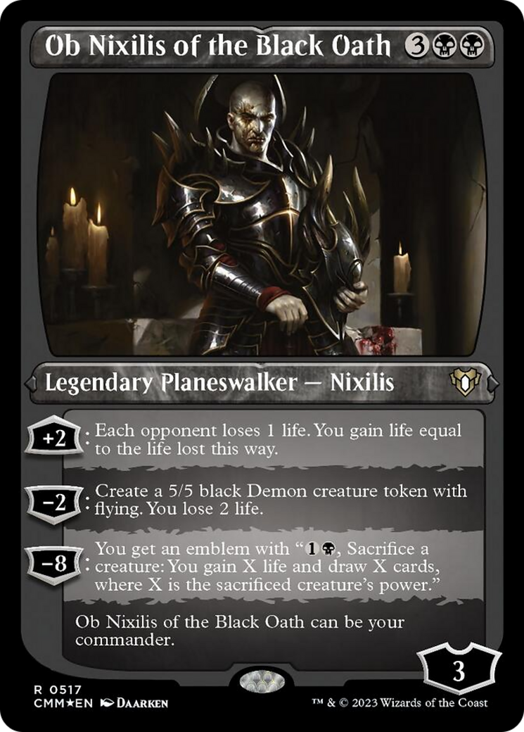 Ob Nixilis of the Black Oath (Foil Etched) [Commander Masters] | GnG Games