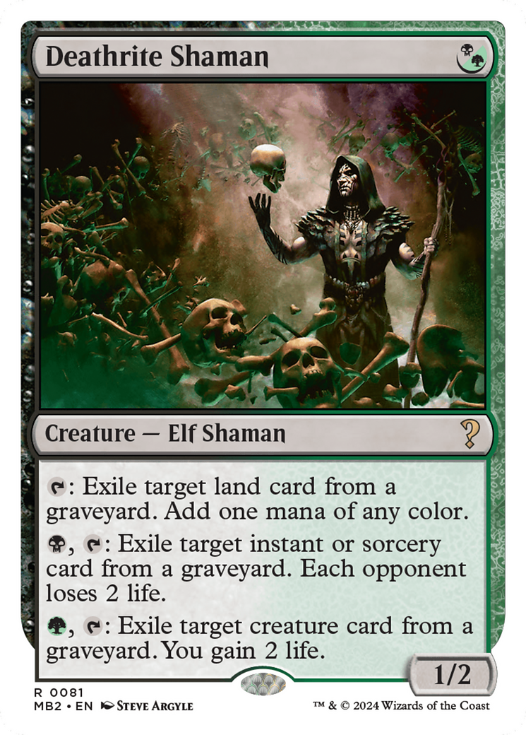 Deathrite Shaman (White Border) [Mystery Booster 2] | GnG Games