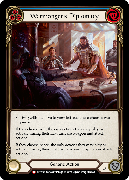 Warmonger's Diplomacy [DTD230] (Dusk Till Dawn)  Rainbow Foil | GnG Games