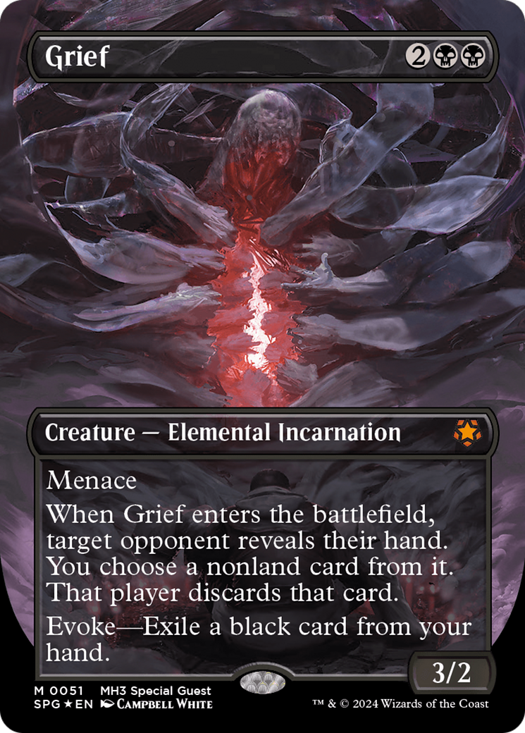 Grief (Borderless) (Textured Foil) [Modern Horizons 3 Special Guests] | GnG Games