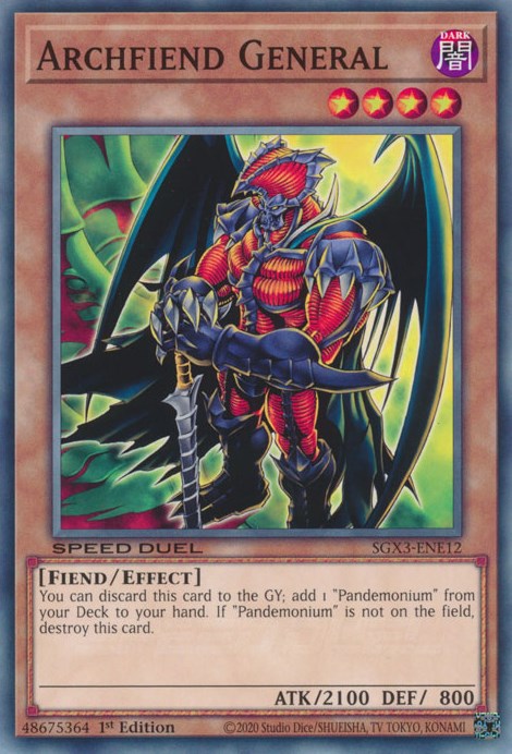 Archfiend General [SGX3-ENE12] Common | GnG Games