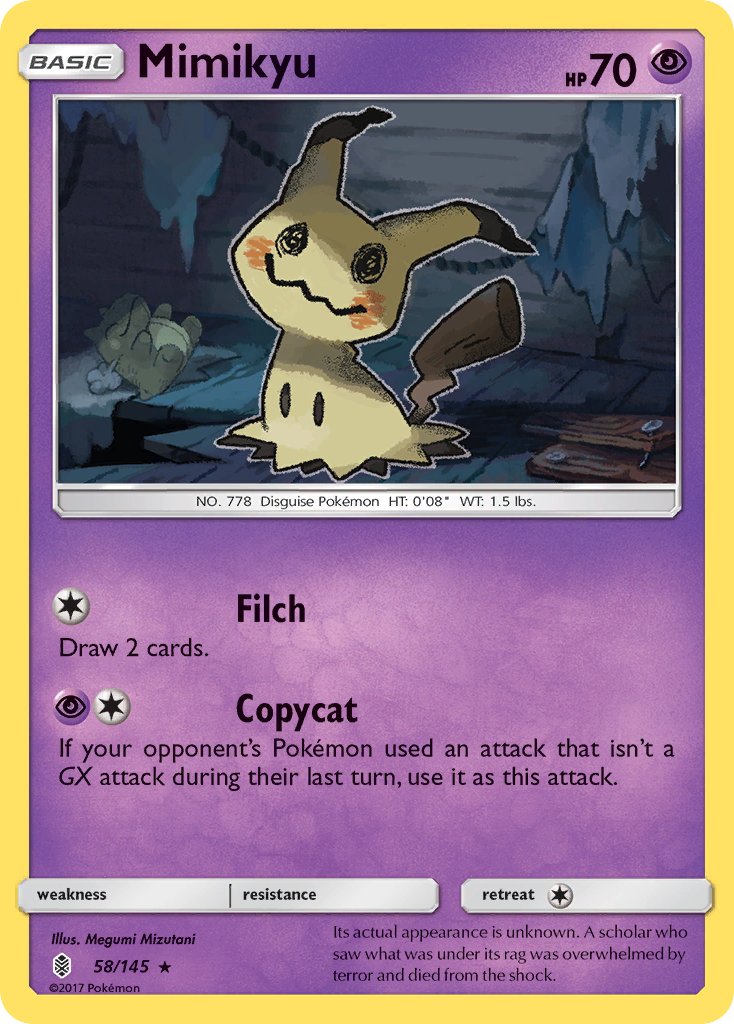 Mimikyu (58/145) (Theme Deck Exclusive) [Sun & Moon: Guardians Rising] | GnG Games