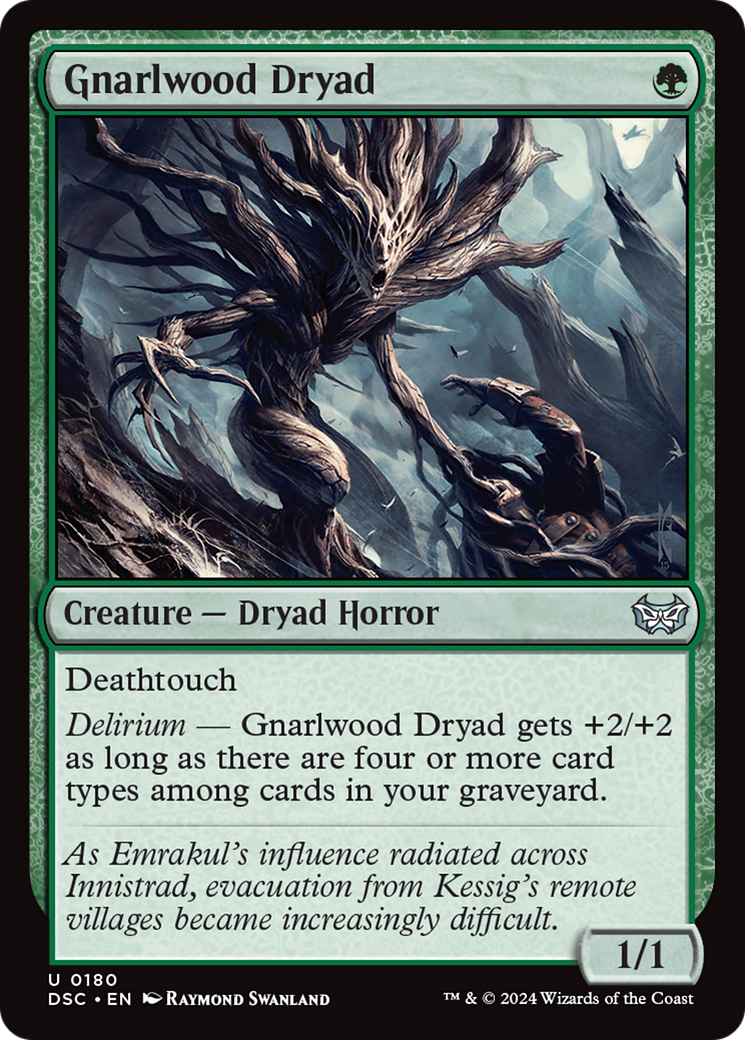Gnarlwood Dryad [Duskmourn: House of Horror Commander] | GnG Games