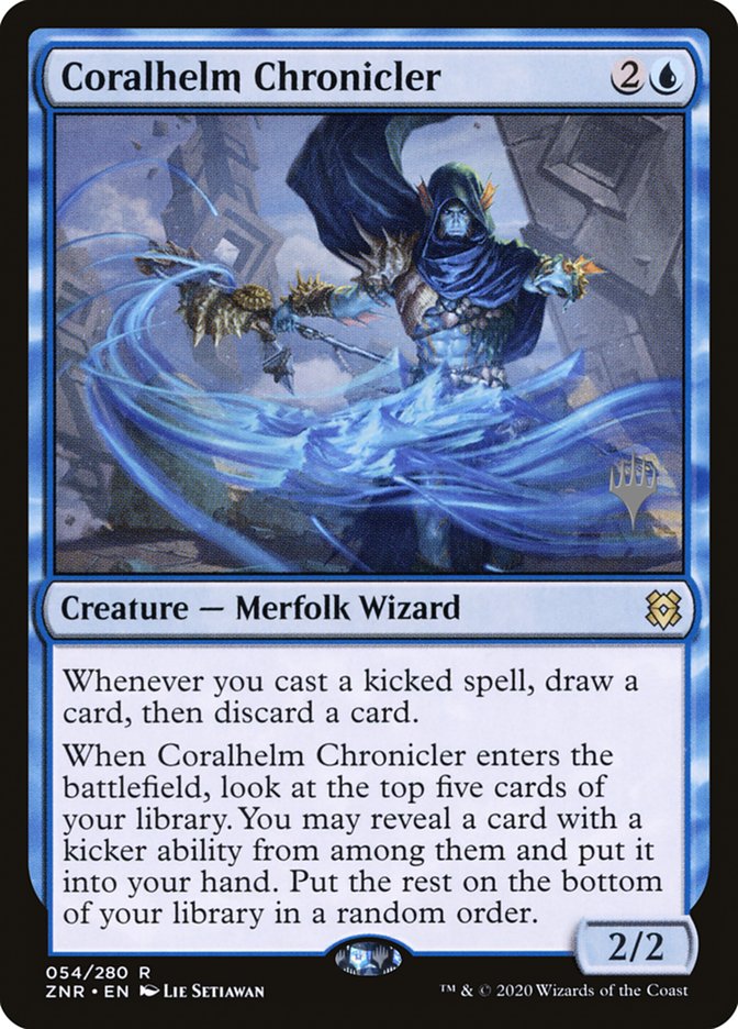 Coralhelm Chronicler (Promo Pack) [Zendikar Rising Promos] | GnG Games