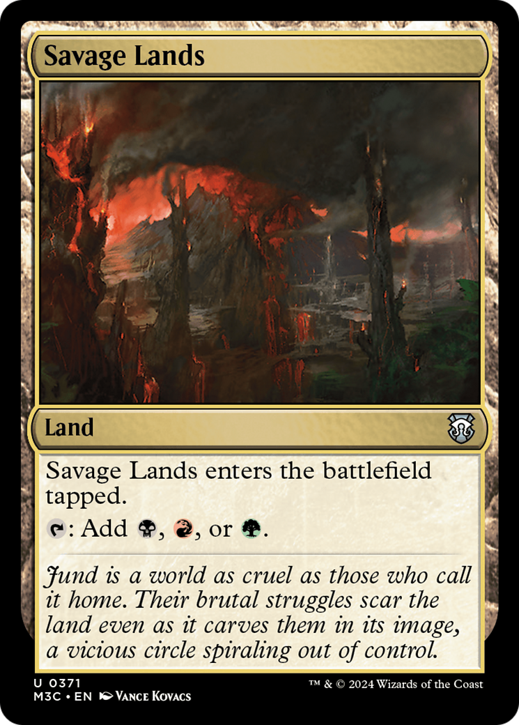 Savage Lands (Ripple Foil) [Modern Horizons 3 Commander] | GnG Games