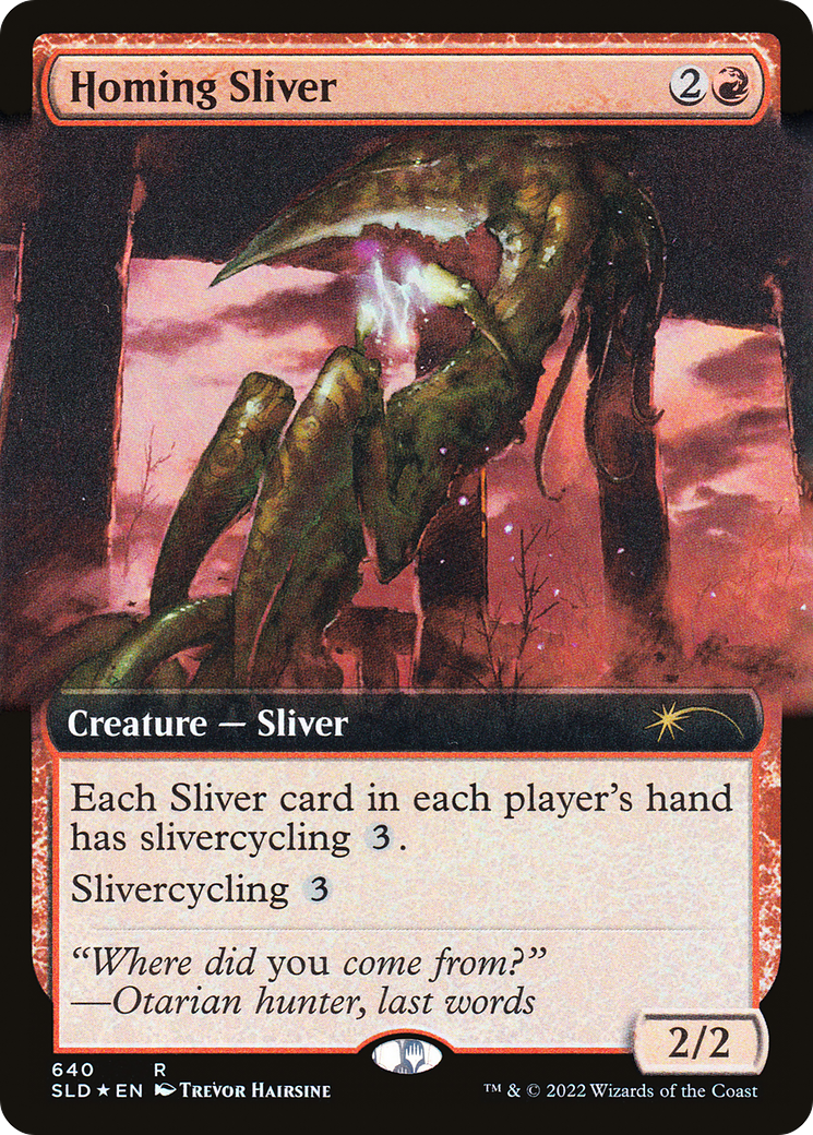 Homing Sliver (Extended Art) [Secret Lair Drop Promos] | GnG Games