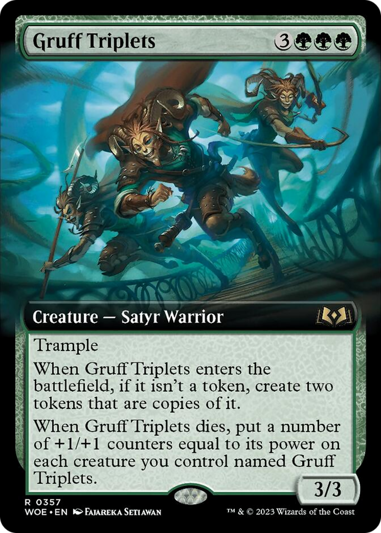 Gruff Triplets (Extended Art) [Wilds of Eldraine] | GnG Games