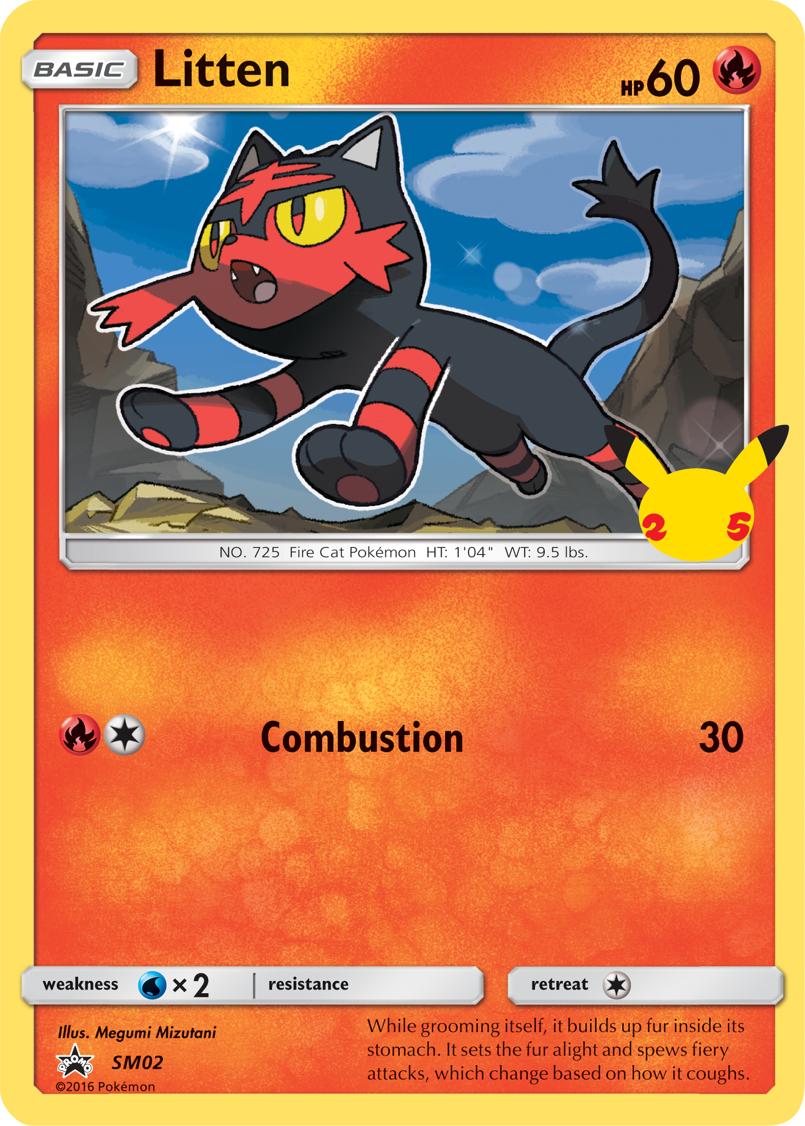 Litten (SM02) (Jumbo Card) [First Partner Pack] | GnG Games