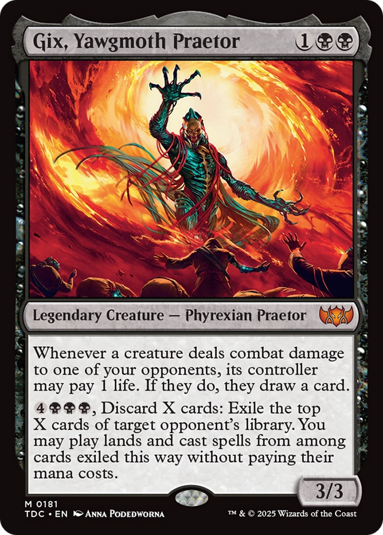 Gix, Yawgmoth Praetor [Tarkir: Dragonstorm Commander] | GnG Games