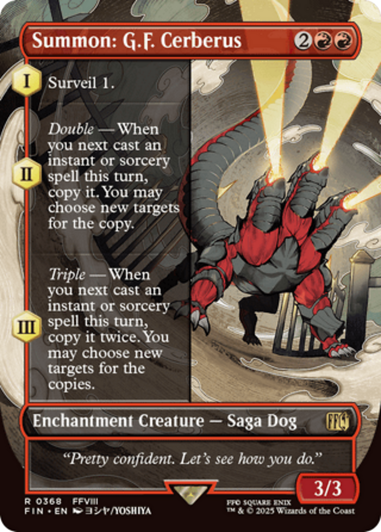 Summon: G.F. Cerberus (Borderless) [FINAL FANTASY] | GnG Games