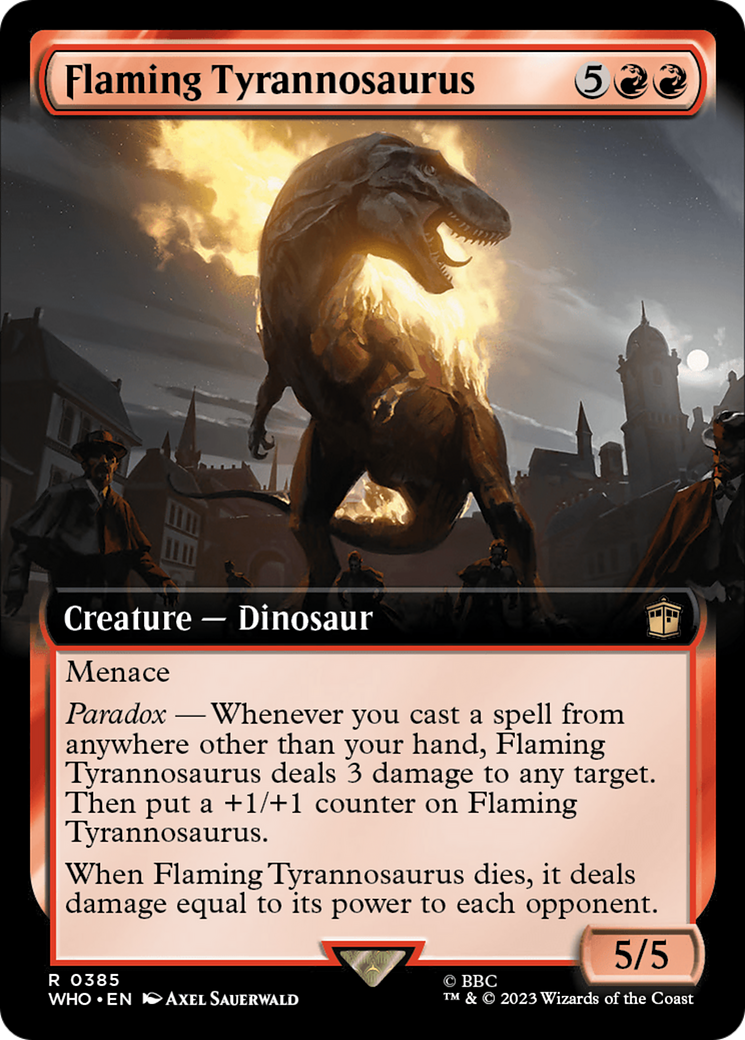 Flaming Tyrannosaurus (Extended Art) [Doctor Who] | GnG Games