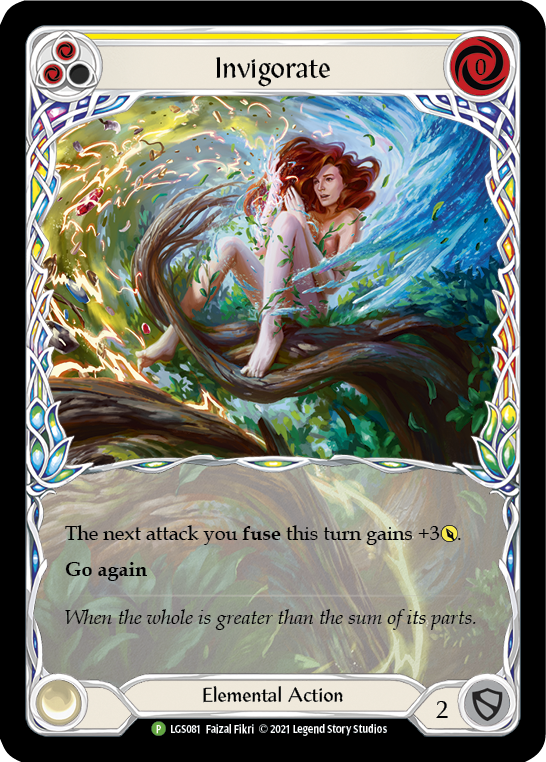 Invigorate (Yellow) [LGS081] (Promo)  Rainbow Foil | GnG Games