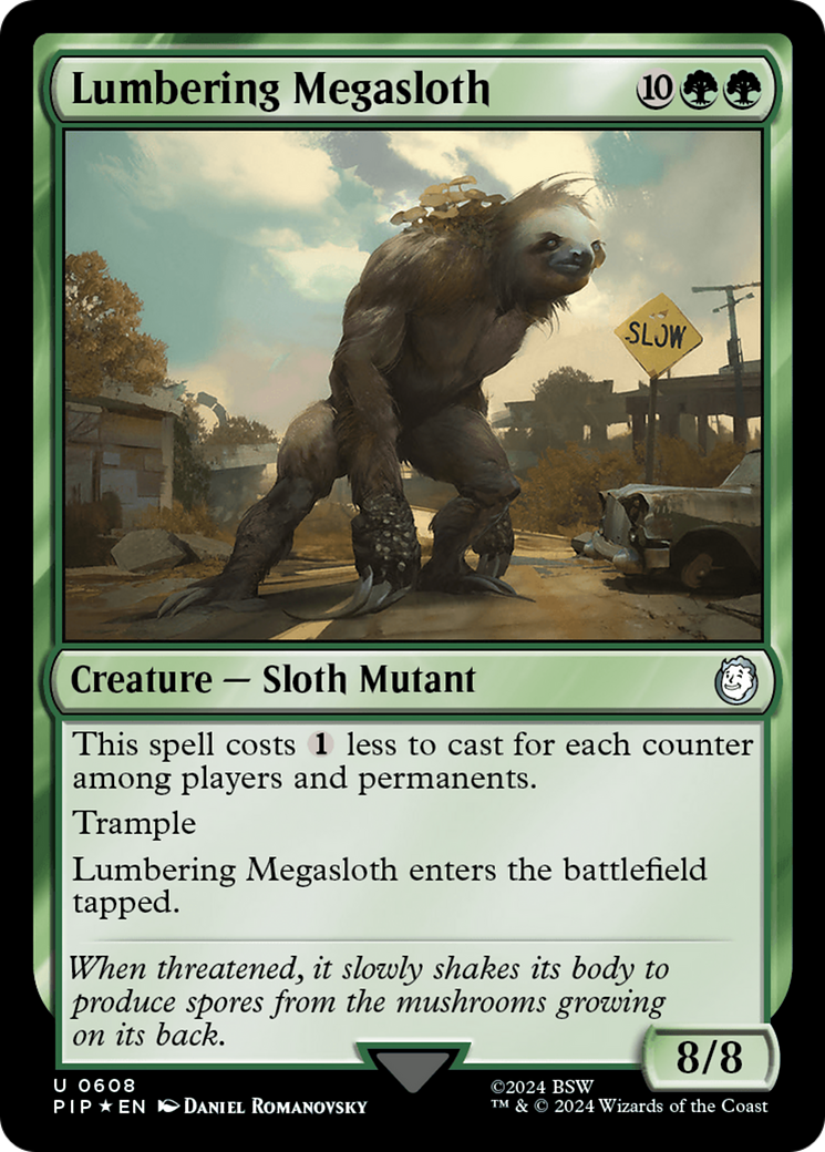 Lumbering Megasloth (Surge Foil) [Fallout] | GnG Games