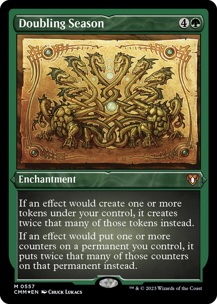 Doubling Season (Foil Etched) [Commander Masters] | GnG Games