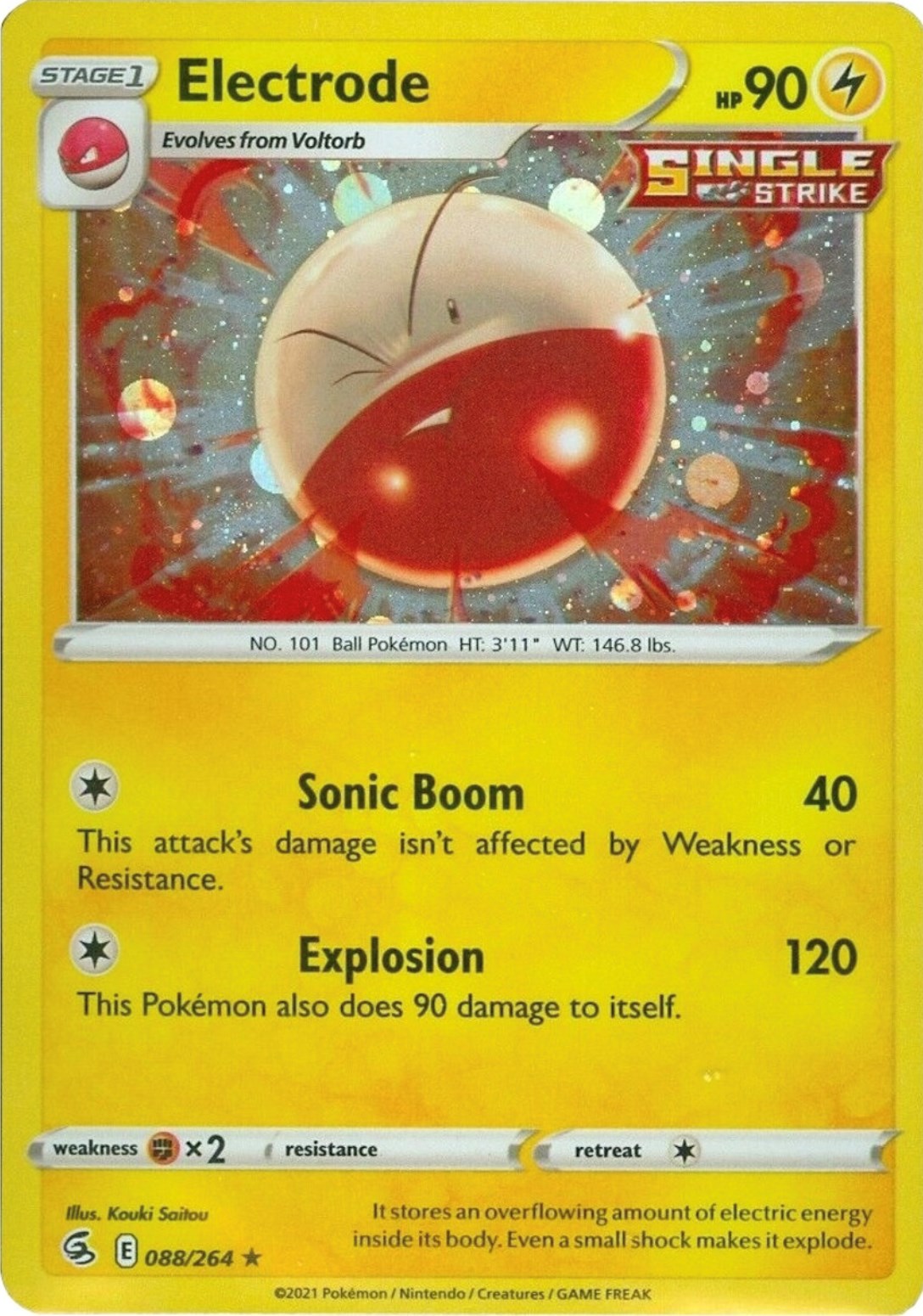 Electrode (088/264) (Cosmos Holo) [Sword & Shield: Fusion Strike] | GnG Games