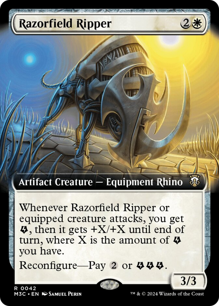Razorfield Ripper (Extended Art) (Ripple Foil) [Modern Horizons 3 Commander] | GnG Games