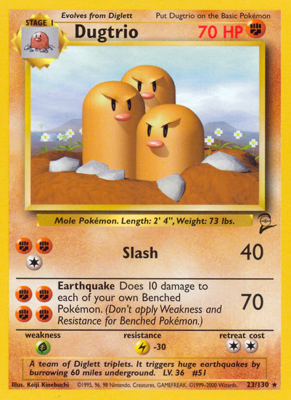 Dugtrio (23/130) [Base Set 2] | GnG Games