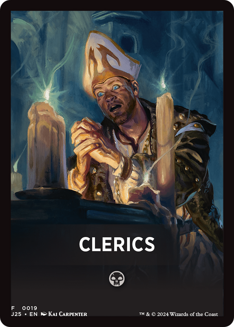 Clerics Theme Card [Foundations Jumpstart Front Cards] | GnG Games