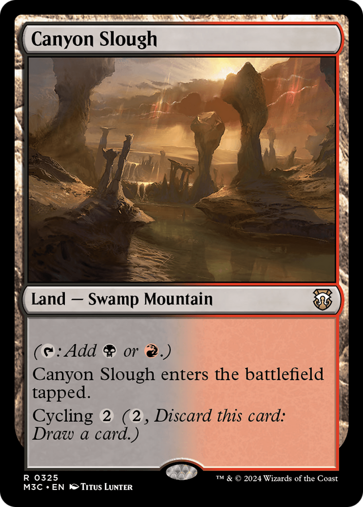 Canyon Slough (Ripple Foil) [Modern Horizons 3 Commander] | GnG Games