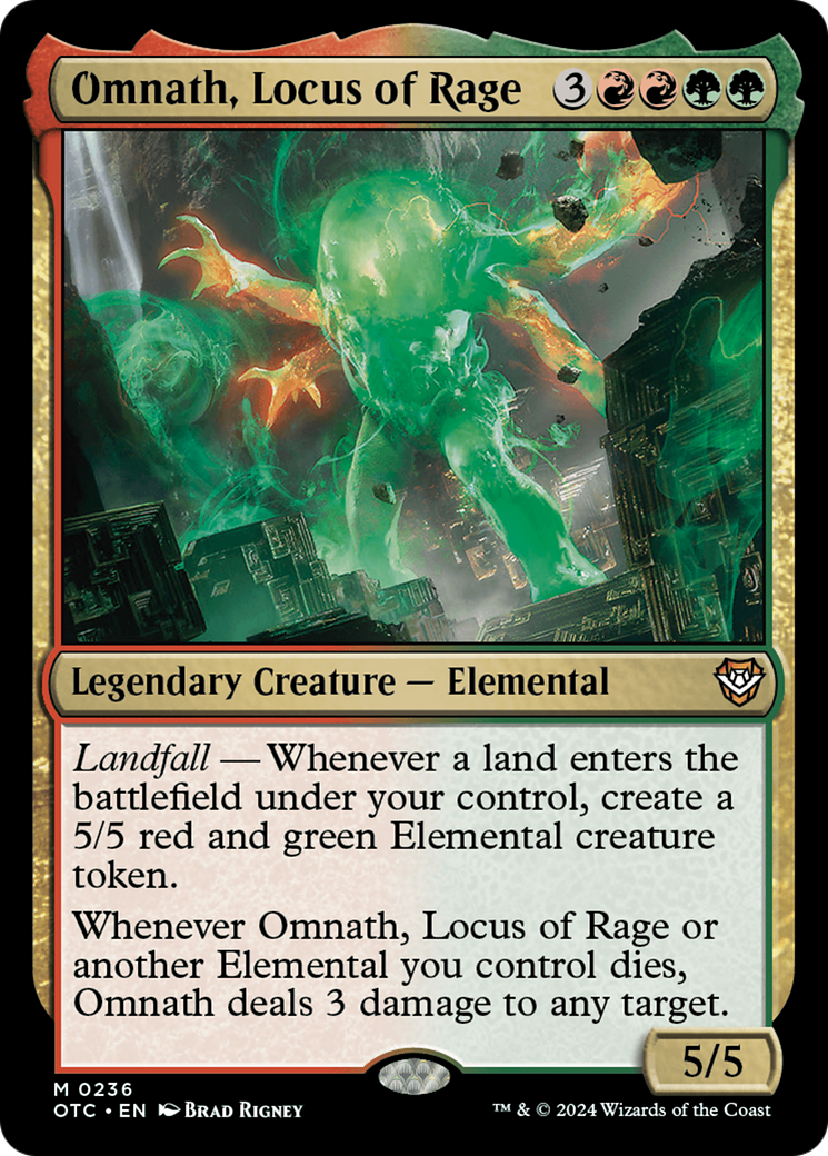 Omnath, Locus of Rage [Outlaws of Thunder Junction Commander] | GnG Games