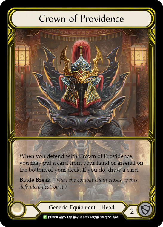 Crown of Providence (Golden) [FAB088] (Promo)  Cold Foil | GnG Games