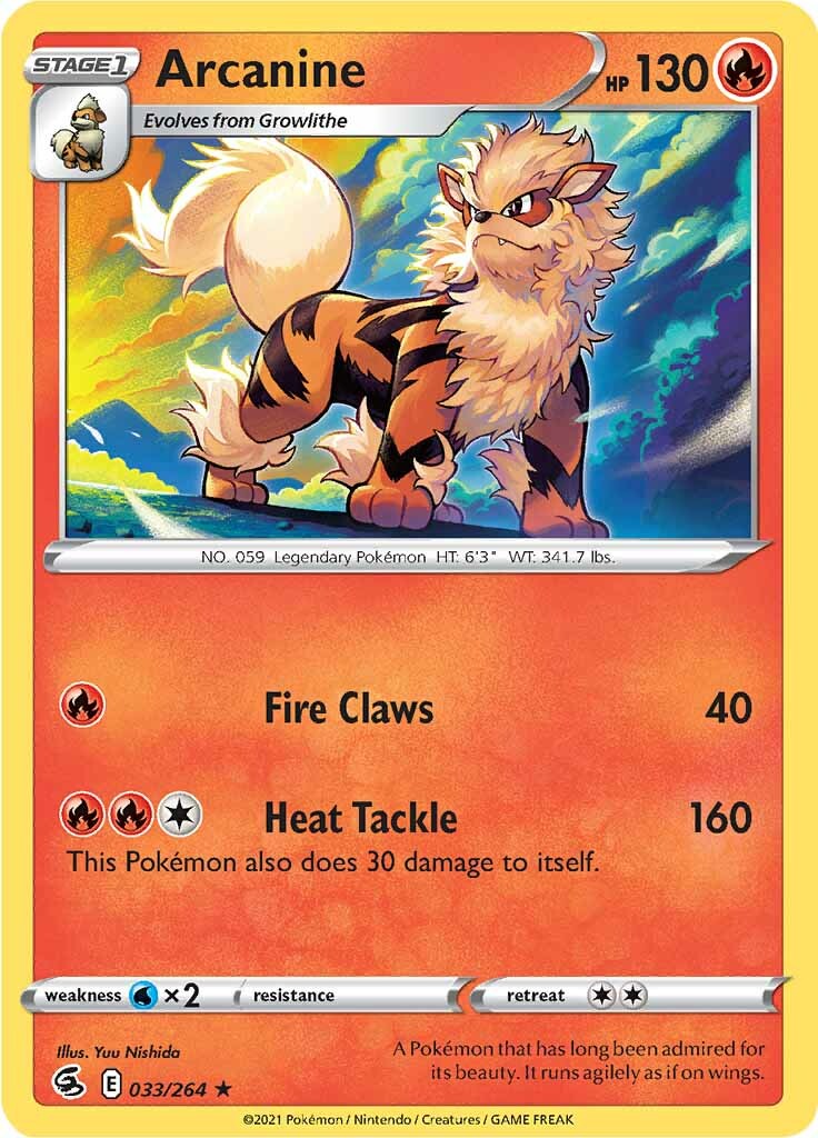 Arcanine (033/264) [Sword & Shield: Fusion Strike] | GnG Games