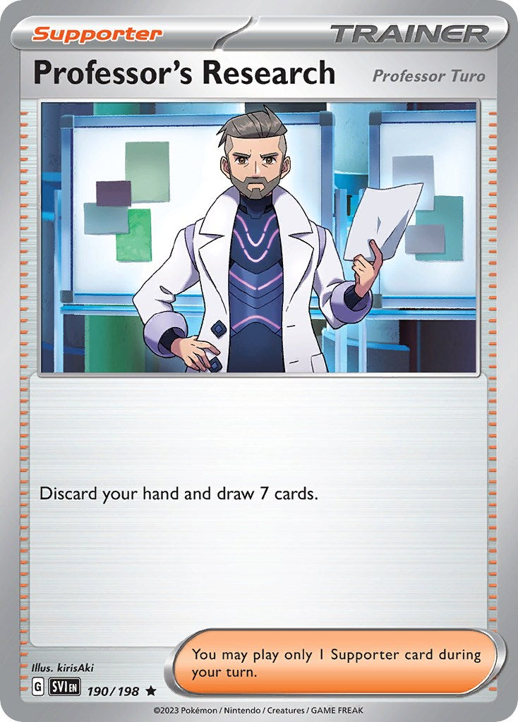 Professor's Research (190/198) (Theme Deck Exclusive) [Scarlet & Violet: Base Set] | GnG Games